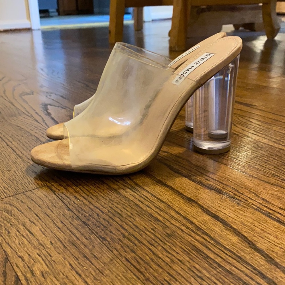 Clear Steve Madden Mules